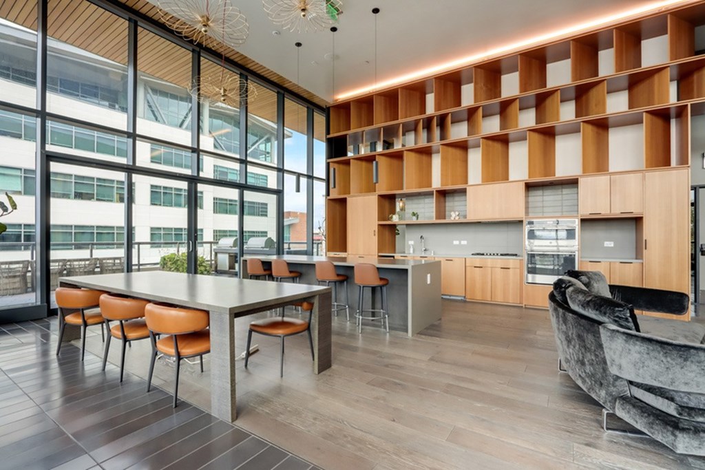 Kitchen And Coffee Bar at Channel House, Oakland California