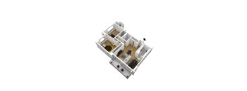 B2A floorplan at Monticello at Southern Towers, Alexandria, Virginia