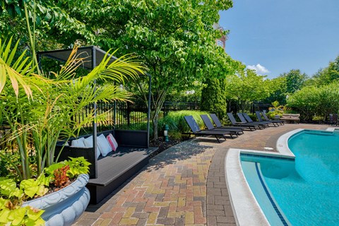 Swimming pool at Park Place at Van Dorn Apartments, Alexandria, Virginia