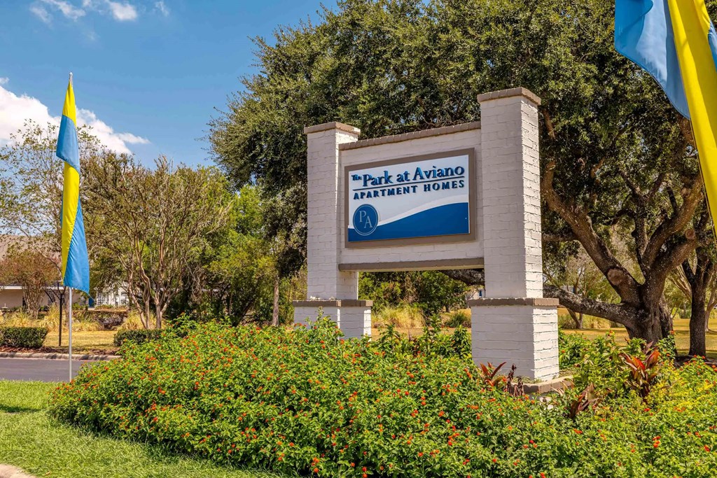 A sign for Park at Aviano says