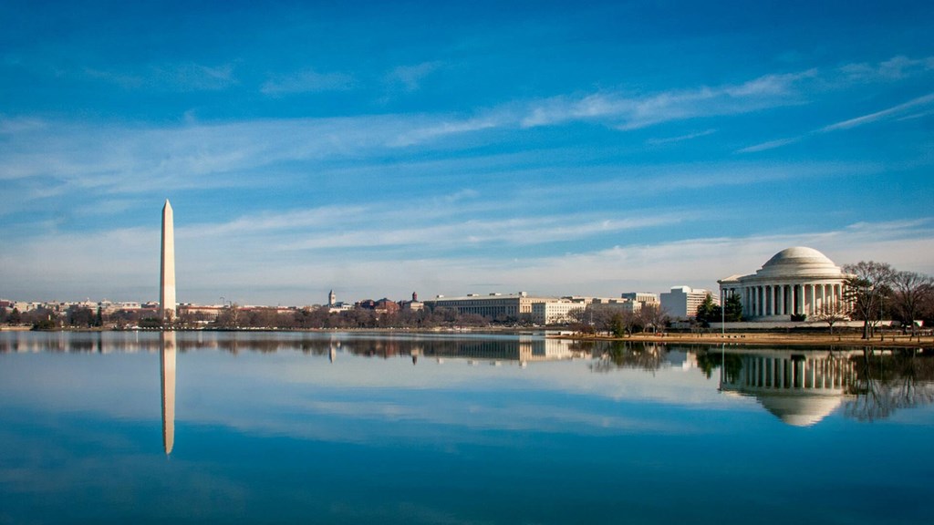 The Washington Monument and the Lincoln Memorial at Sherwood at Southern Towers, Alexandria