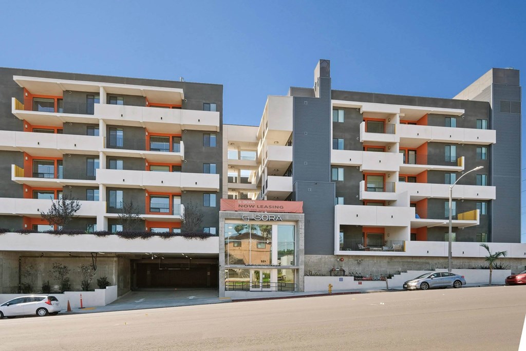 Exterior view of the property at Sora Apartments, Inglewood