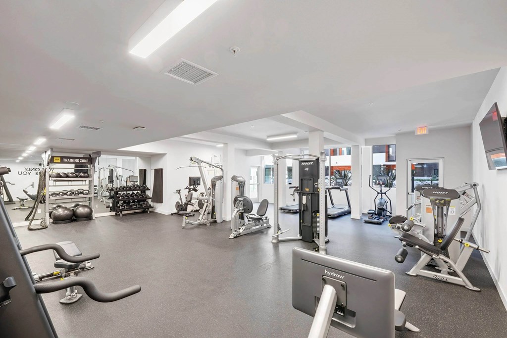 Gym at Sora Apartments, Inglewood, CA, 90302