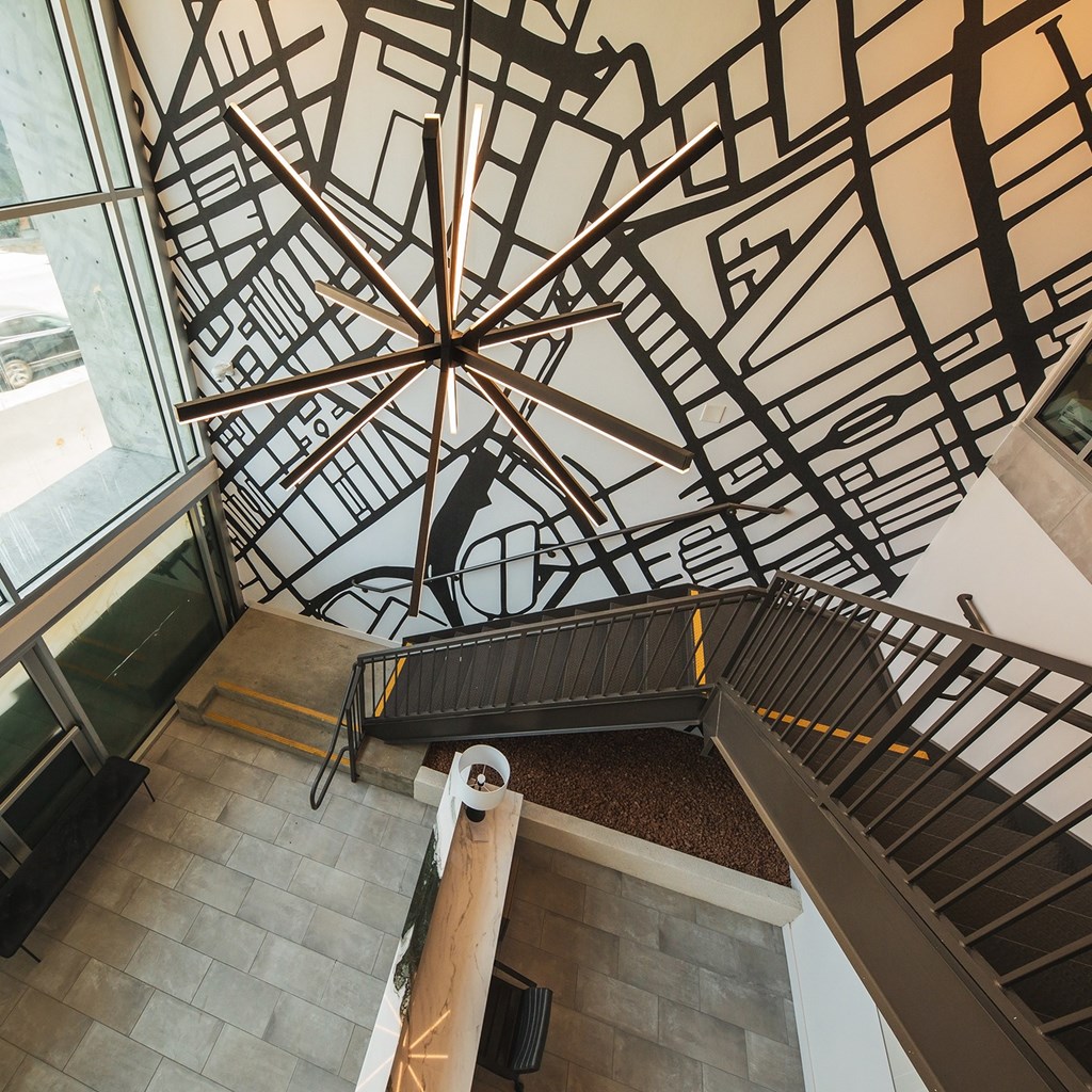 Staircase at Sora Apartments, Inglewood, 90302