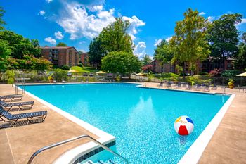 Shimmering pool at Vistas of Annandale, Virginia
