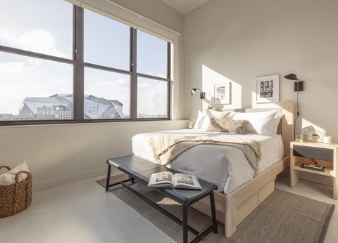 Bedroom with bed at Lofts at Centennial Yards, Georgia, 30303