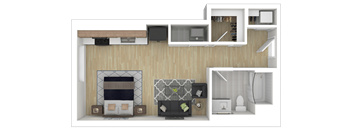 0C Floor Plan at Channel House, Oakland, California