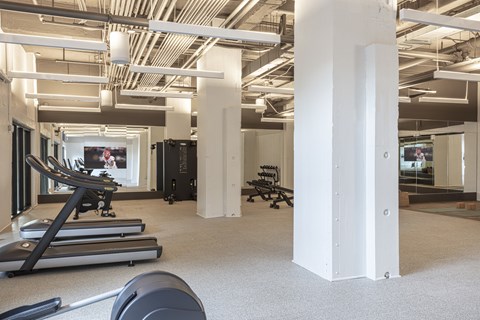 Gym at Lofts at Centennial Yards, Atlanta