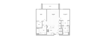 A floor plan of a house with labeled rooms such as Bedroom 13 & 11, Bath, Kitchen, and Balcony.