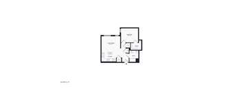 A black and white floor plan of a house with labeled rooms.