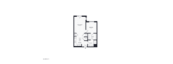 A black and white image of a floor plan for a house.