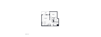 A black and white image of a floor plan for a house.