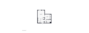 A black and white image of a floor plan for a building.