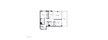 A floor plan of a house with labeled rooms.