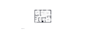 A black and white image of a house floor plan.
