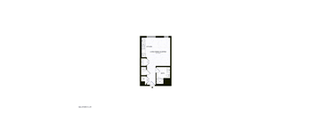 A black and white image of a floor plan with labeled rooms.