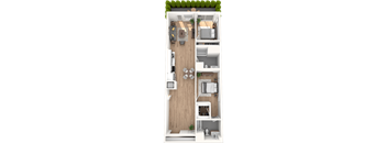 M2 floorplan at 701 Hudson, Los Angeles, 90005