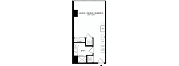 S7 Floor Plan at The Mitchell , Georgia, 30303