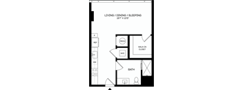 S9-A Floor Plan at The Mitchell , Atlanta, GA