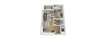 Nimbus Floorplan at Sora Apartments, Inglewood