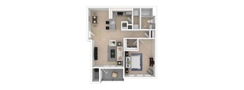Birch floorplan at Park Place at Van Dorn Apartments, Alexandria, Virginia, 22310