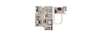 Cypress floorplan at Park Place at Van Dorn Apartments, Virginia, 22310