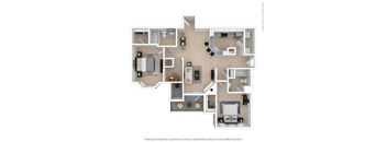 Oak floorplan at Park Place at Van Dorn Apartments, Alexandria, VA, 22310