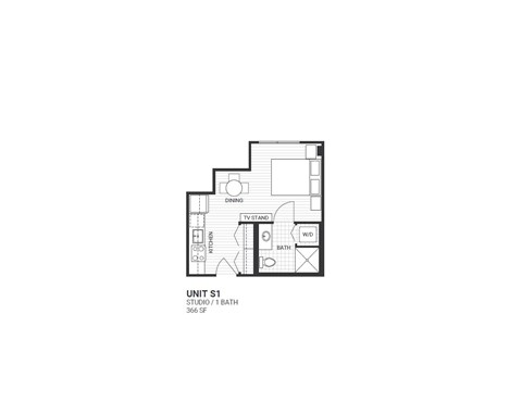 S1 Floorplan at Velaris Living Apartments, Denver