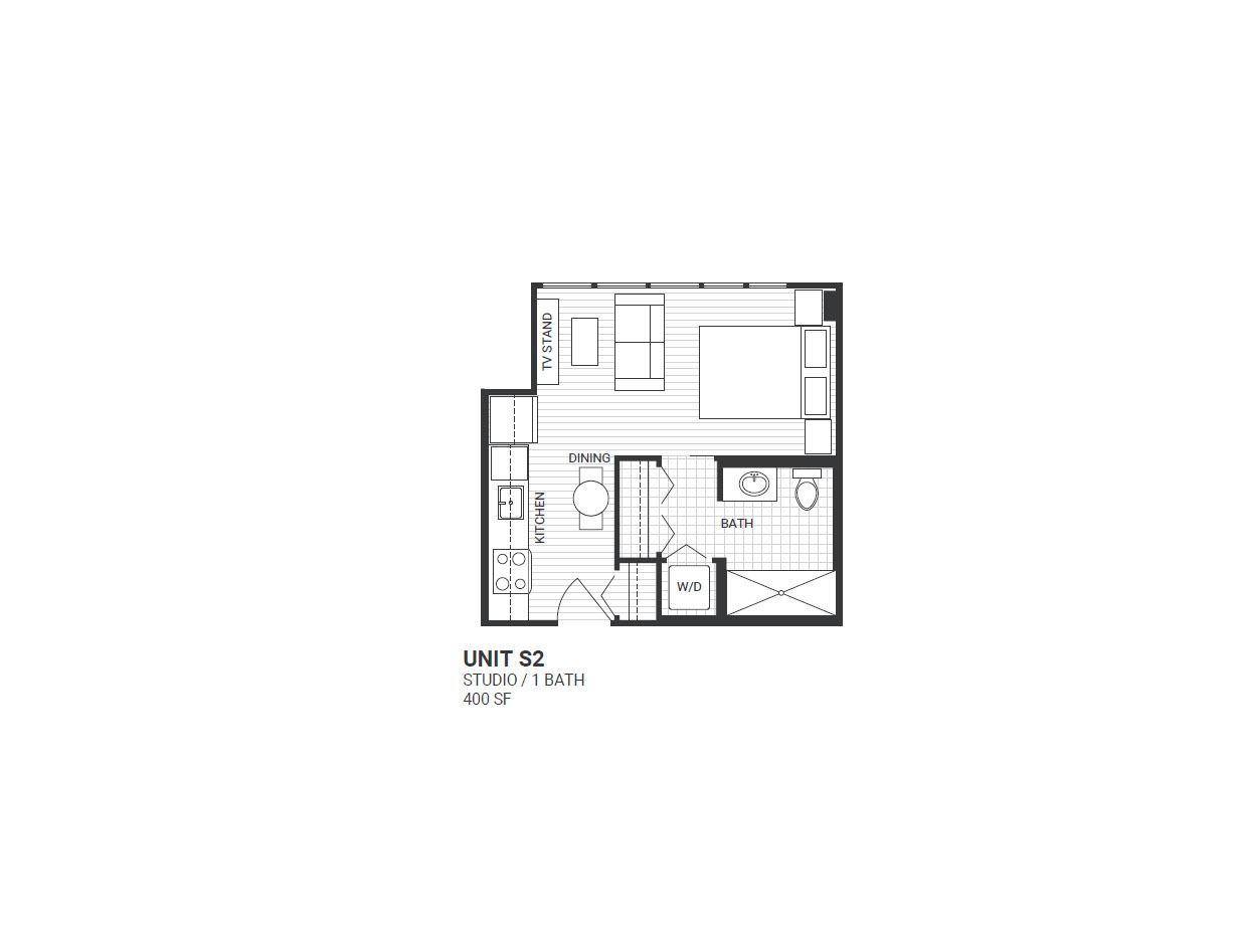 S2 Floorplan at Velaris Living Apartments, Colorado, 80205
