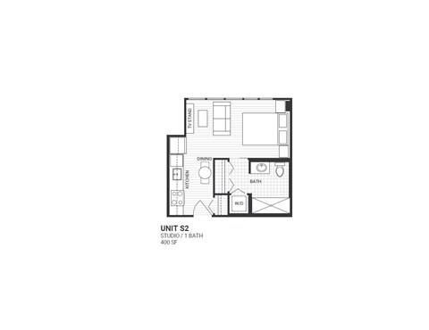 S2 Floorplan at Velaris Living Apartments, Colorado, 80205