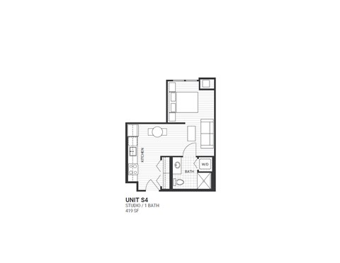 S4 Floorplan at Velaris Living Apartments, Denver, CO