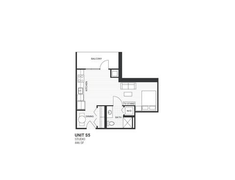 S6 Floorplan at Velaris Living Apartments, Denver, Colorado