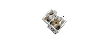 B1B Floor Plan at Stratford at Southern Towers, Alexandria, VA, 22311