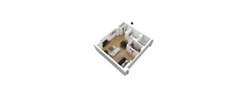 S1B Floor Plan at Stratford at Southern Towers, Alexandria, Virginia