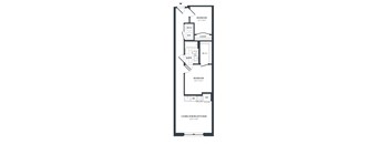 1D-B Floor Plan at The Vale at the Parks, Washington, 20012  