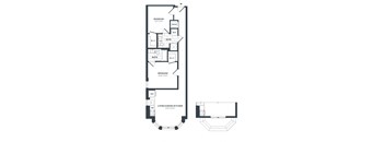 1D-H-0 Floor Plan at The Vale at the Parks, District of Columbia, 20012