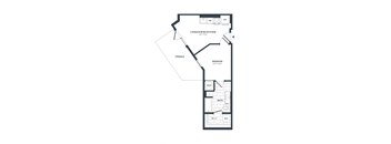 1D Floor Plan at The Vale at the Parks, Washington, DC 20012  
