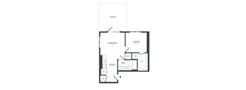 1H Floor Plan at The Vale at the Parks, Washington District of Columbia  