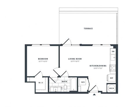 1J Floor Plan at The Vale at the Parks, Washington  