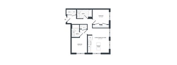 2N Floor Plan at The Vale at the Parks, Washington, DC 20012  