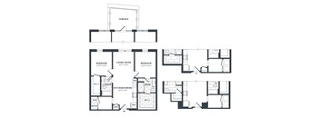 2U Floor Plan at The Vale at the Parks, Washington  