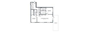 2W Floor Plan at The Vale at the Parks, District of Columbia  