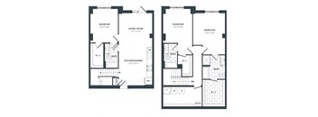 3B Floor Plan at The Vale at the Parks, Washington, DC 20012  