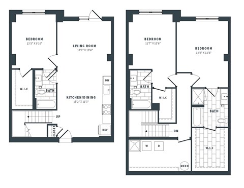 3B Floor Plan at The Vale at the Parks, Washington, DC 20012  