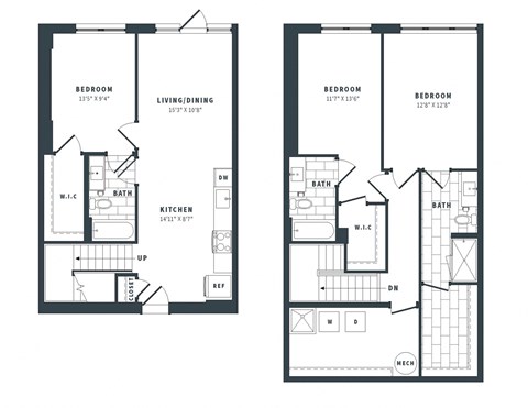 3C Floor Plan at The Vale at the Parks, Washington, DC  