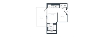 S1 Floor Plan at The Vale at the Parks, Washington, DC  