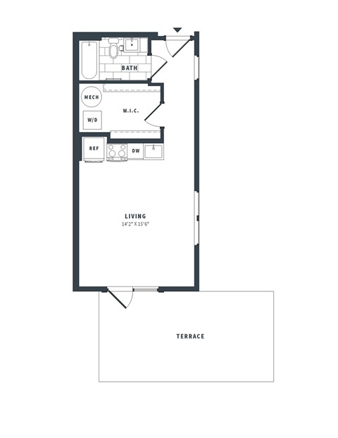 S2 Floor Plan at The Vale at the Parks, Washington, 20012  
