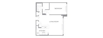 A1A floorplan at The Graham at Southern Towers, Alexandria, Virginia