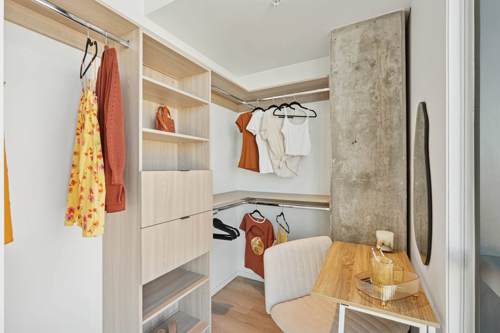 Closet at Velaris Living Apartments, Denver, 80205