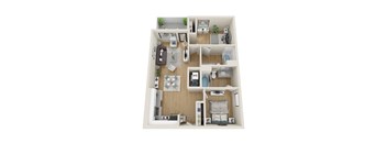 Cumulus Floorplan at Sora Apartments, Inglewood, CA, 90302